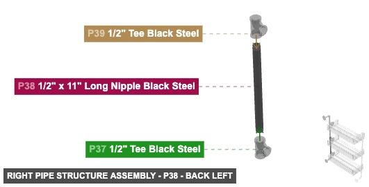 Right Pipe Structure Assembly - Part 1/2