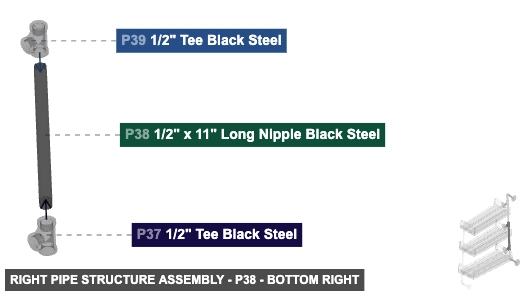 Right Pipe Structure Assembly - Part 1/2