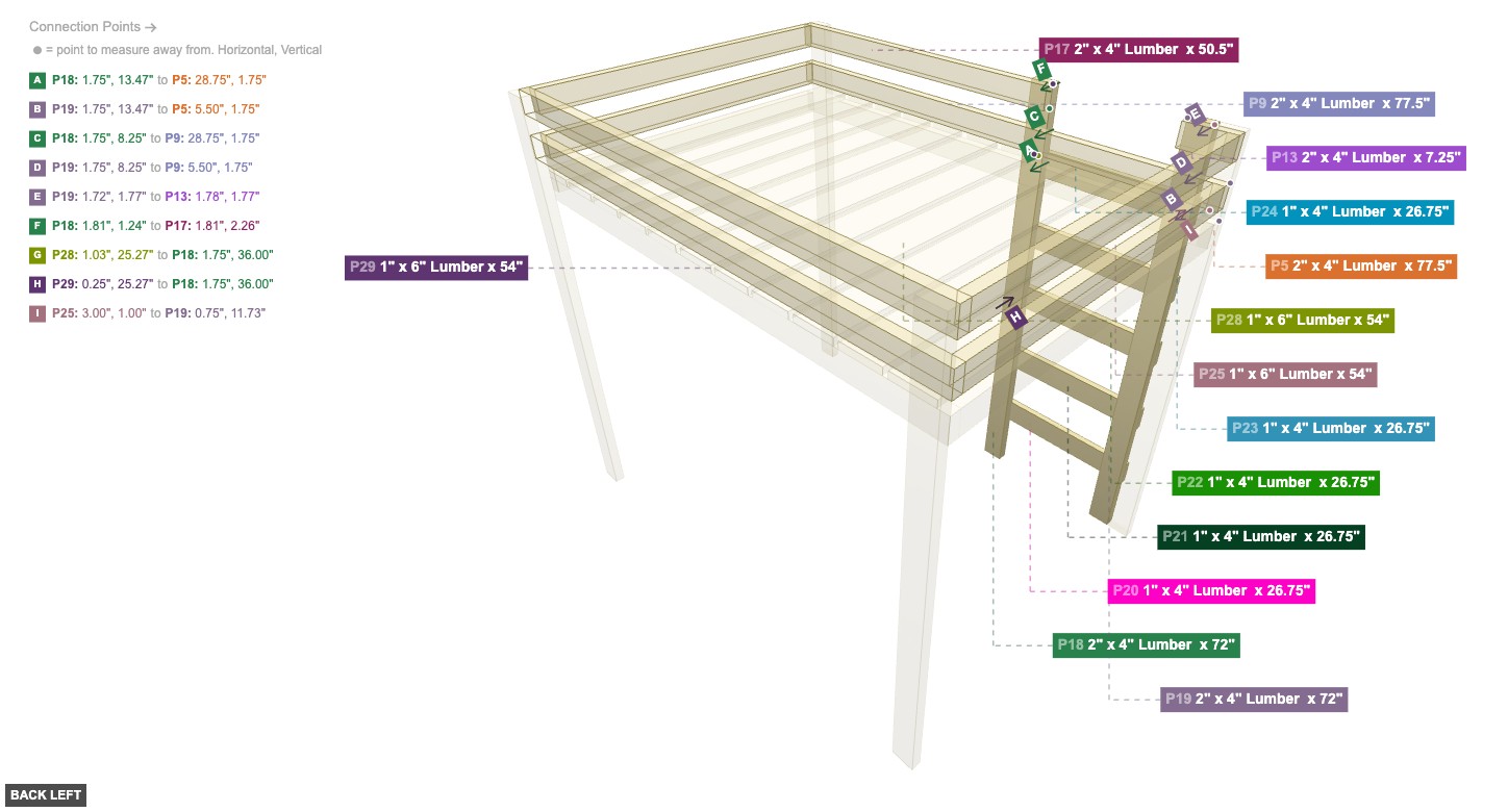 Assembly of Ladder Assembly - back_left