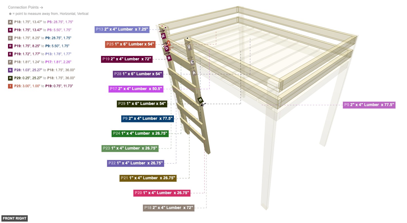 Assembly of Ladder Assembly - front_right