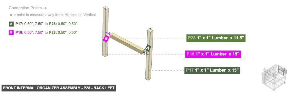 Front Internal Organizer Assembly - Part 1