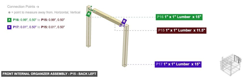 Front Internal Organizer Assembly - Part 1