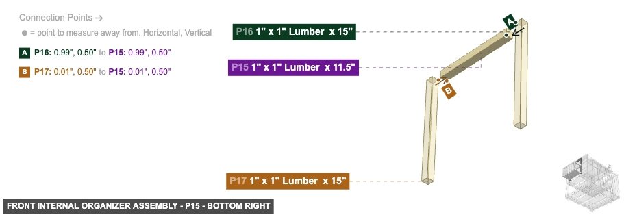 Front Internal Organizer Assembly - Part 1