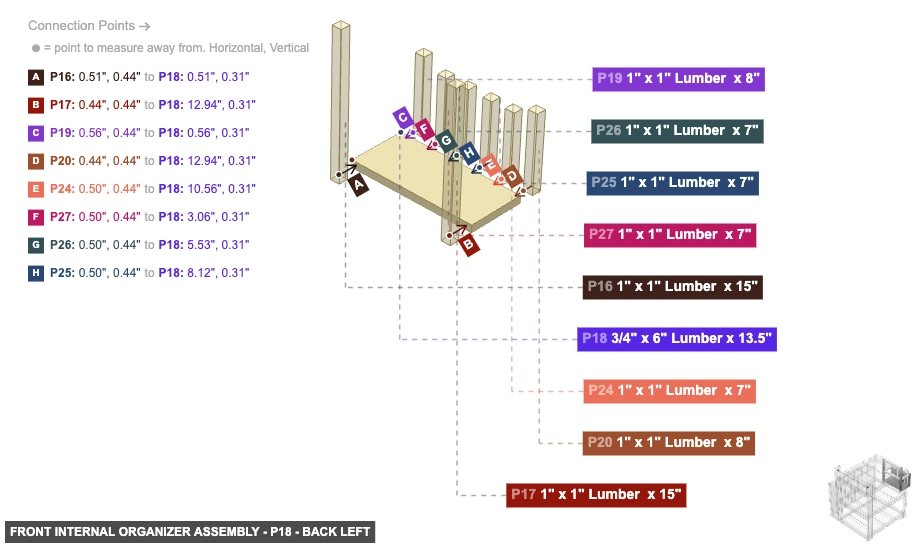 Front Internal Organizer Assembly - Part 3/4