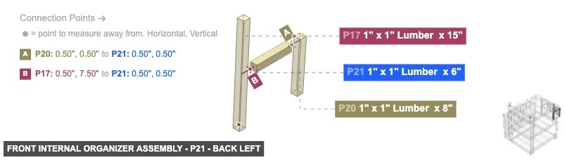 Front Internal Organizer Assembly - Part 1