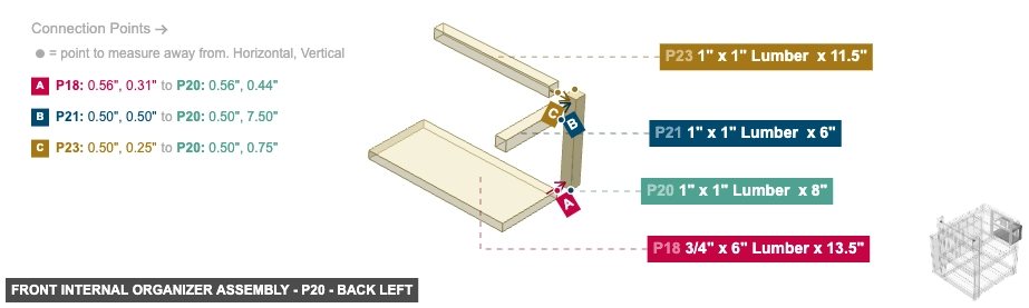 Front Internal Organizer Assembly - Part 1