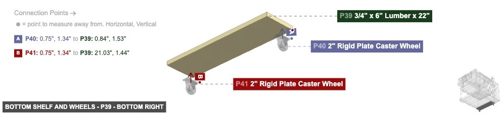 Bottom Shelf and Wheels - Part 3/4