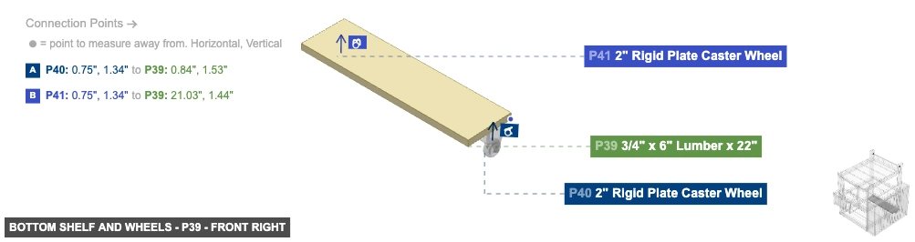 Bottom Shelf and Wheels - Part 3/4