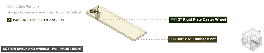 Bottom Shelf and Wheels - Part 2