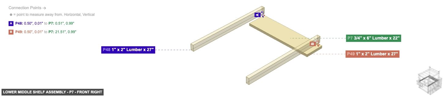 Lower Middle Shelf Assembly - Part 3/4