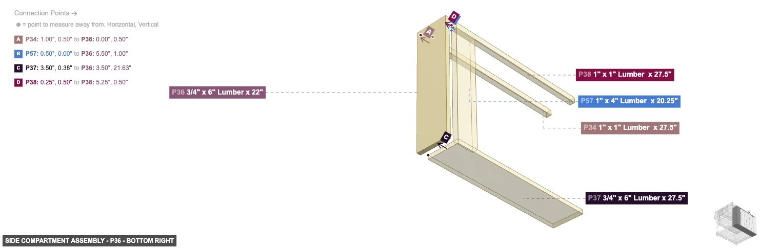Side Compartment Assembly - Part 3/4