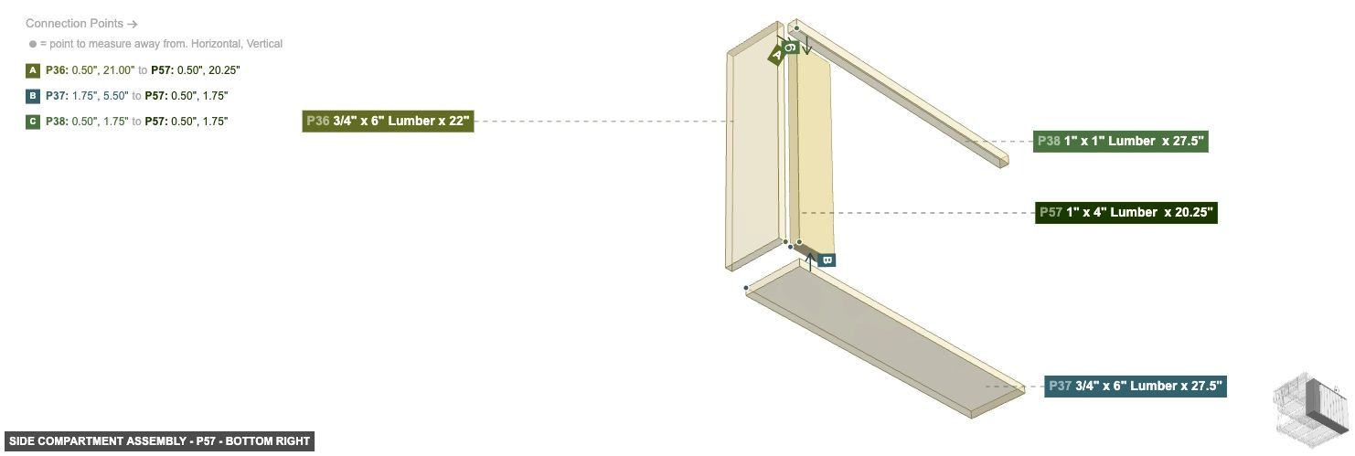 Side Compartment Assembly - Part 1