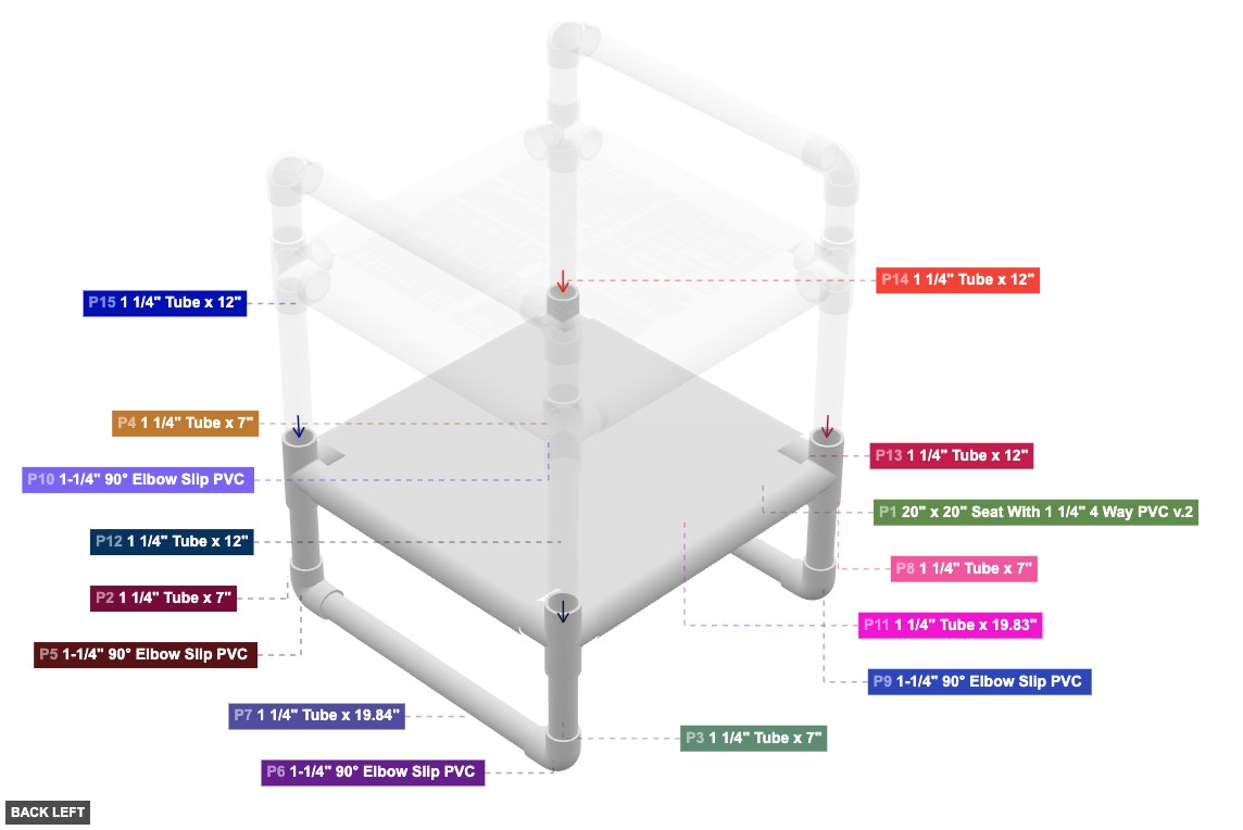 Assembly of Lower Bed Assembly - back_left