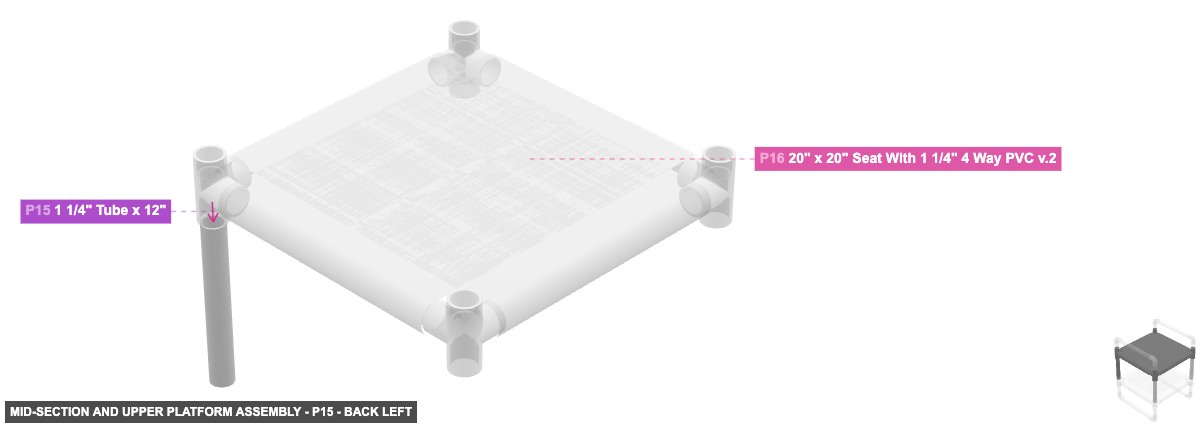 Mid-Section and Upper Platform Assembly - Part 1 1/4