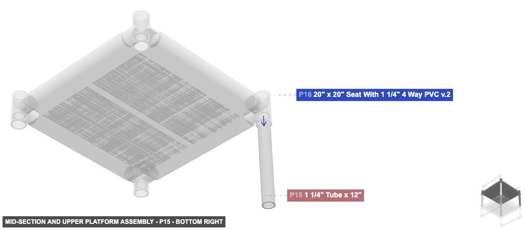 Mid-Section and Upper Platform Assembly - Part 1 1/4