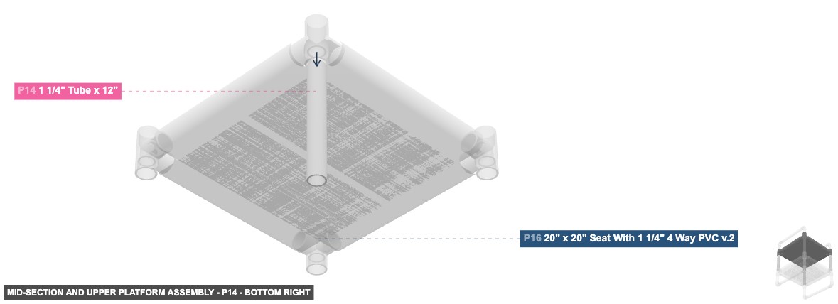 Mid-Section and Upper Platform Assembly - Part 1 1/4