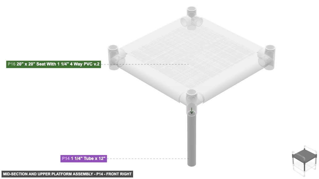 Mid-Section and Upper Platform Assembly - Part 1 1/4