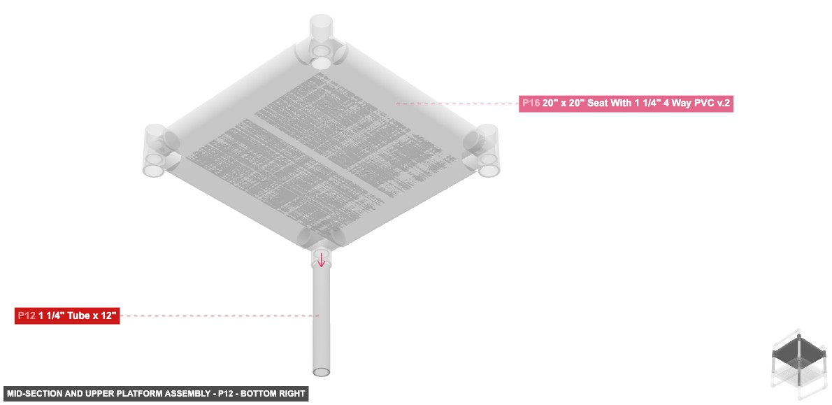 Mid-Section and Upper Platform Assembly - Part 1 1/4