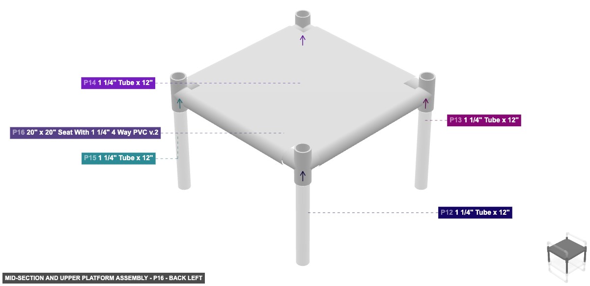 Mid-Section and Upper Platform Assembly - Part 20