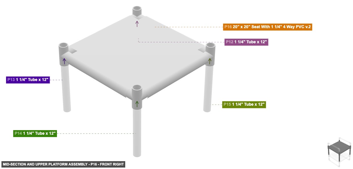 Mid-Section and Upper Platform Assembly - Part 20