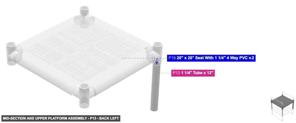 Mid-Section and Upper Platform Assembly - Part 1 1/4