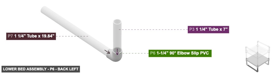 Lower Bed Assembly - Part 1-1/4