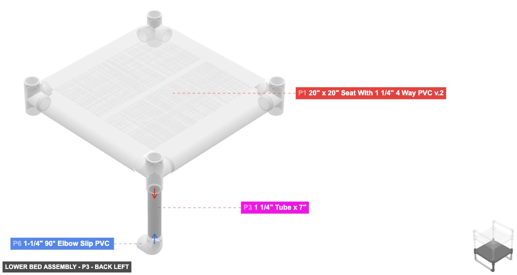 Lower Bed Assembly - Part 1 1/4