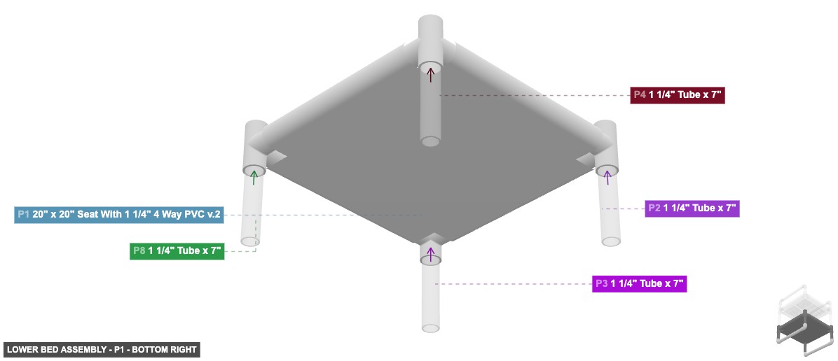 Lower Bed Assembly - Part 20