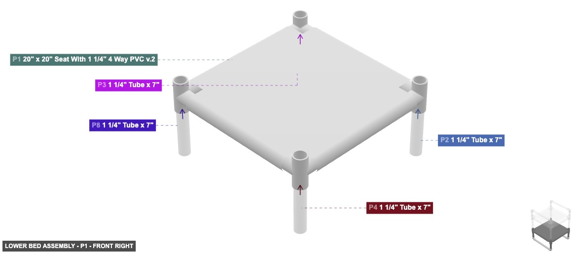 Lower Bed Assembly - Part 20