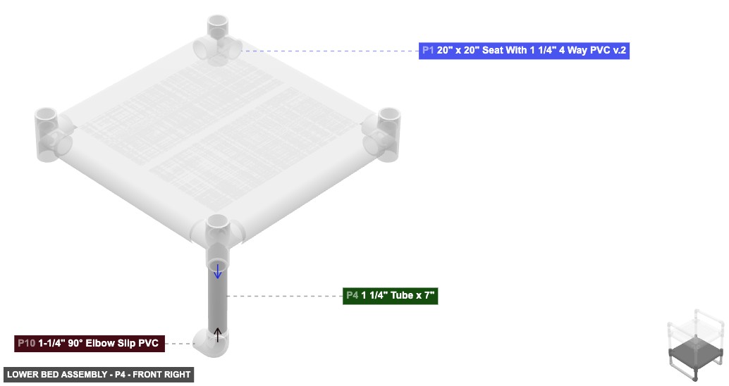 Lower Bed Assembly - Part 1 1/4