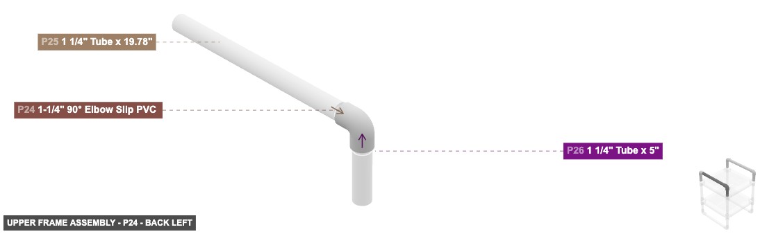 Upper Frame Assembly - Part 1-1/4