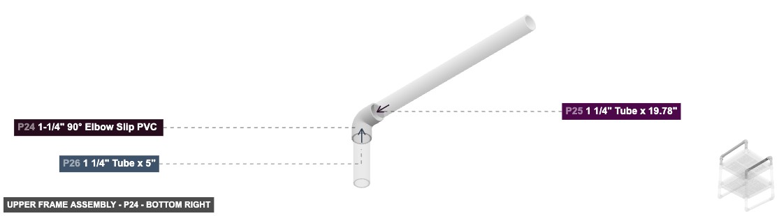 Upper Frame Assembly - Part 1-1/4