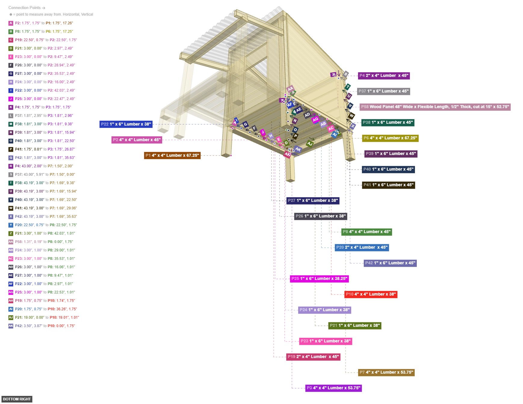 Assembly of Main House Rear Wall Frame - bottom_right