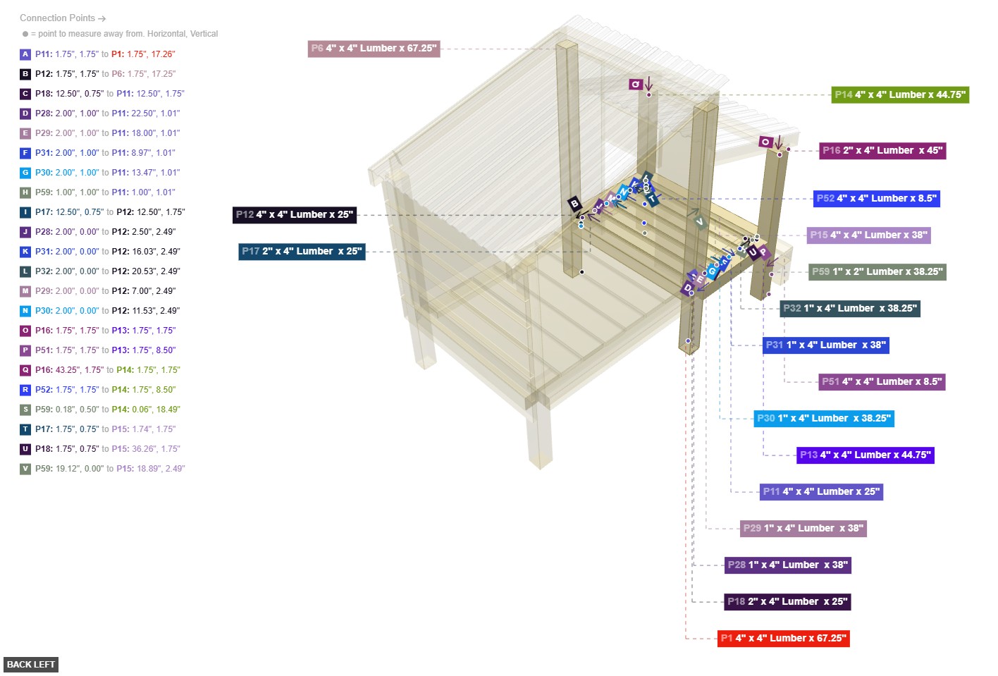 Assembly of Porch Front Frame - back_left