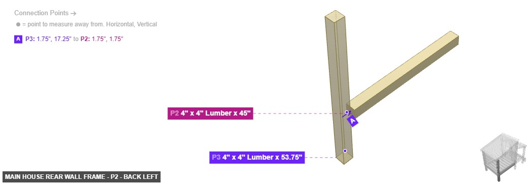 Main House Rear Wall Frame - Part 4