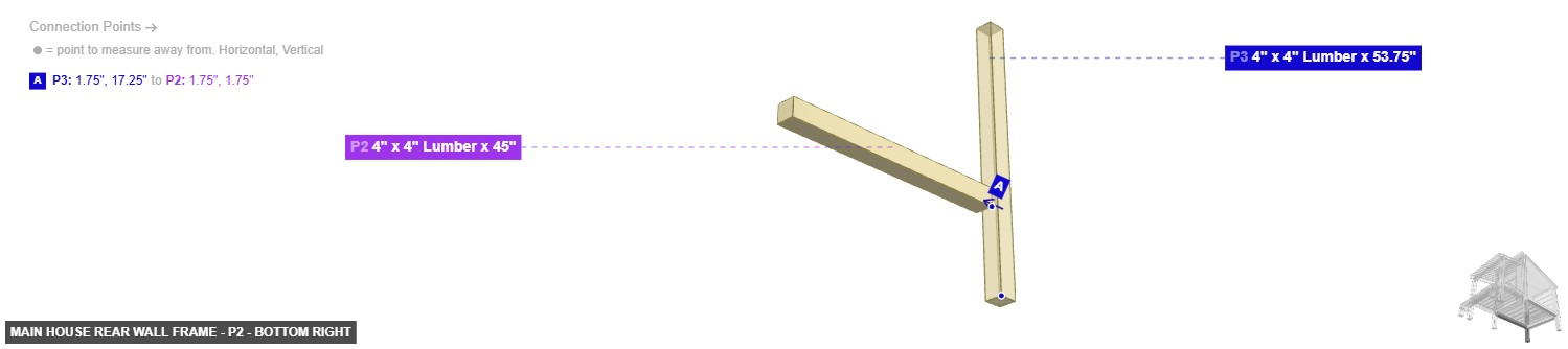 Main House Rear Wall Frame - Part 4