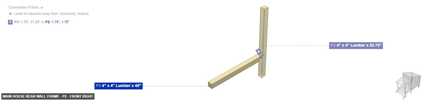 Main House Rear Wall Frame - Part 4