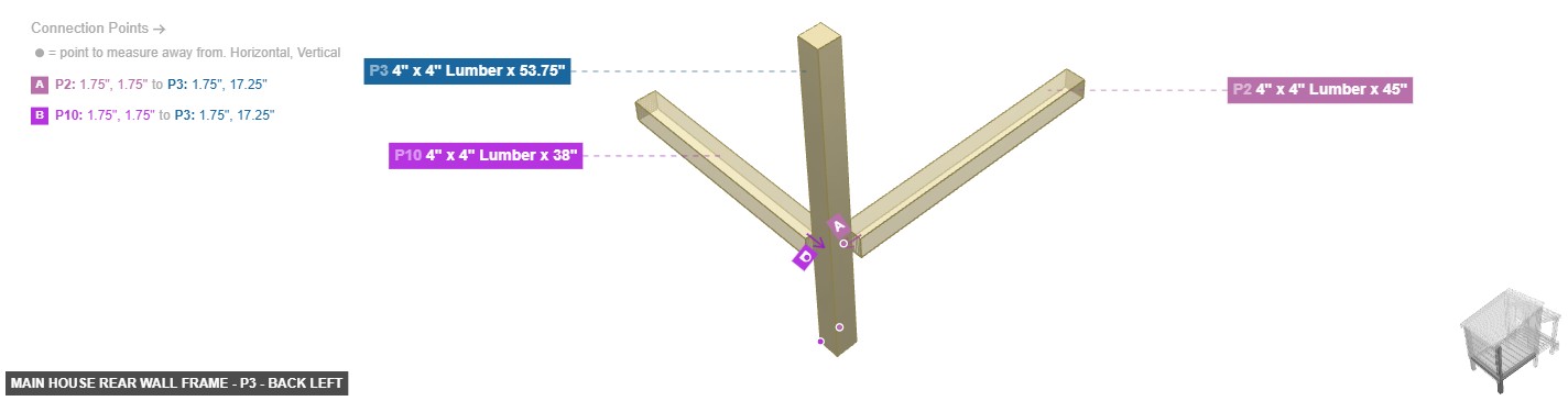 Main House Rear Wall Frame - Part 4