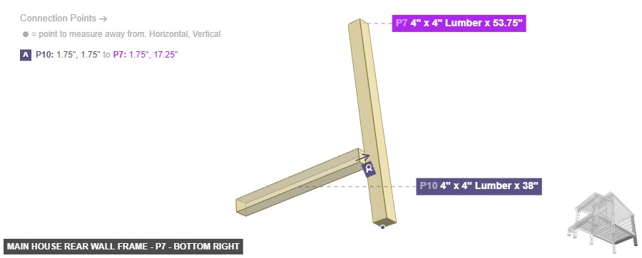 Main House Rear Wall Frame - Part 4