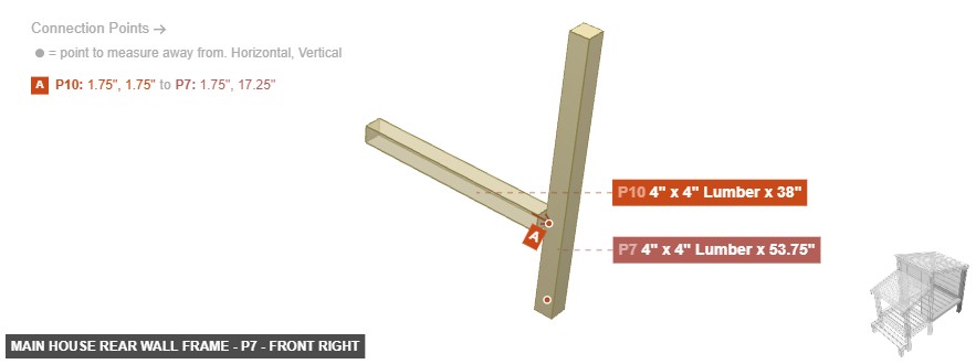 Main House Rear Wall Frame - Part 4