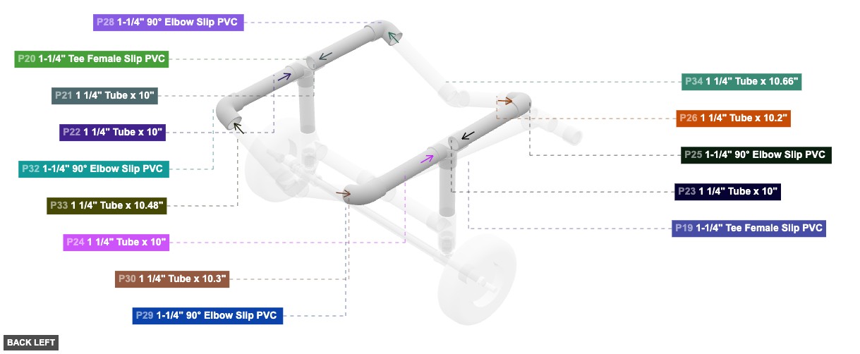 Assembly of Upper Cradle Frame Foundation - back_left