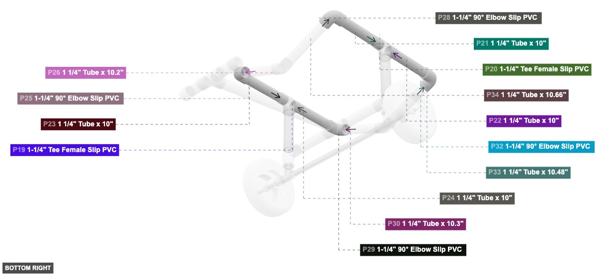 Assembly of Upper Cradle Frame Foundation - bottom_right