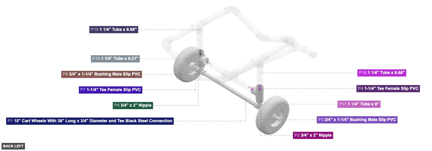 Assembly of Wheel and Base Assembly - back_left