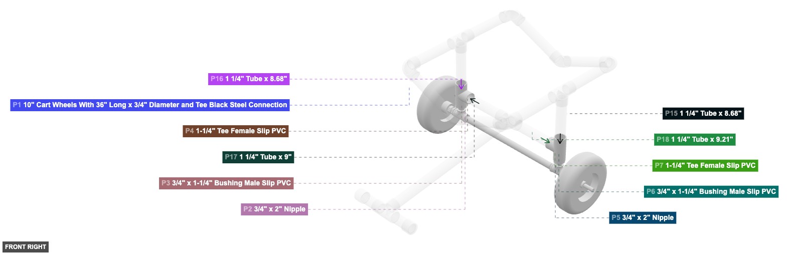Assembly of Wheel and Base Assembly - front_right