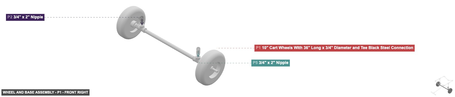 Wheel and Base Assembly - Part 10