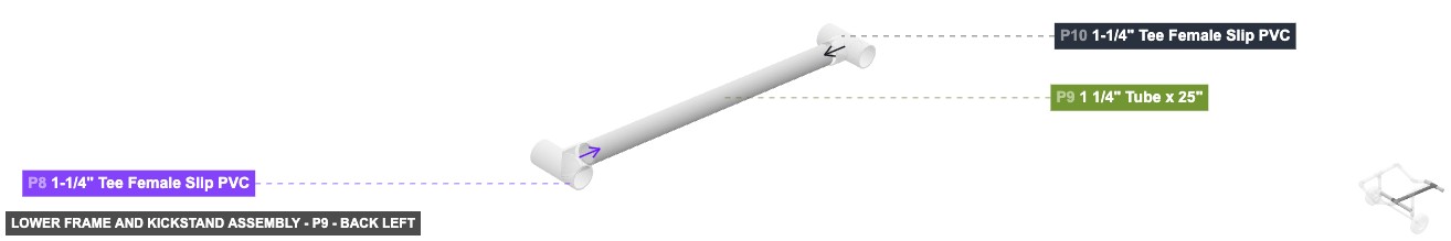 Lower Frame and Kickstand Assembly - Part 1 1/4