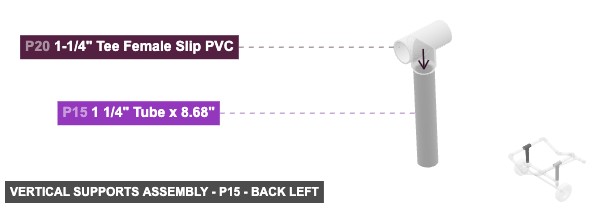 Vertical Supports Assembly - Part 1 1/4