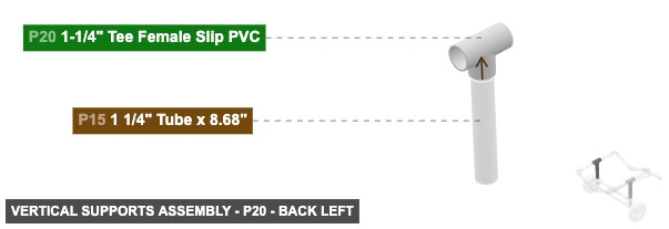 Vertical Supports Assembly - Part 1-1/4
