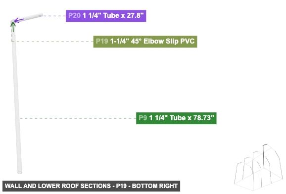 Wall and Lower Roof Sections - Part 1-1/4