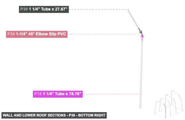 Wall and Lower Roof Sections - Part 1-1/4
